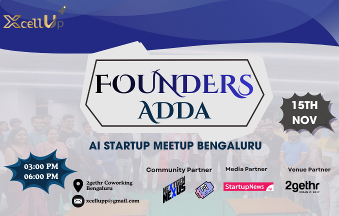 Founders Adda Startup Meetup | Bengaluru | 15th November